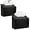 Black-2 Pack, variant on LZLINGMEI Tissue Box Cover Holder Compatible with Disposable Paper Hand Towels, Leather Paper Towel Dispenser for Tabletop, Bathroom,Office