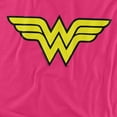 thumbnail image 2 of DC Wonder Woman Logo Women's T Shirt, Hot Pink, Large, 2 of 6