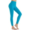 thumbnail image 6 of Huresd Womens High-WaistedFull Length Yoga Pants Tummy Control Stretchy Workout Lounge Legging 28'' Royal Blue 2XL, 6 of 7