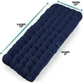 thumbnail image 2 of Folding Camping Cot with Mattress, Large Pocket Portable Camp Bed Cots with Carry Bag, Max Load 450 LBS, for Camping, BBQ, Hiking, Backpacking, Beach, Home, Office, Navy Blue, 2 of 9