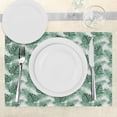 thumbnail image 3 of Ambesonne Leaf Place Mats Set of 4, Palm Mango Banana Tree, Standard Size, Forest Green, 3 of 6