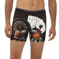 thumbnail image 2 of Xecao Casino And Sports Print Boxer Briefs for Men's Stretch Moisture-Wicking Underwear, Mid-Rise Classics breathable fabric, 2 of 7