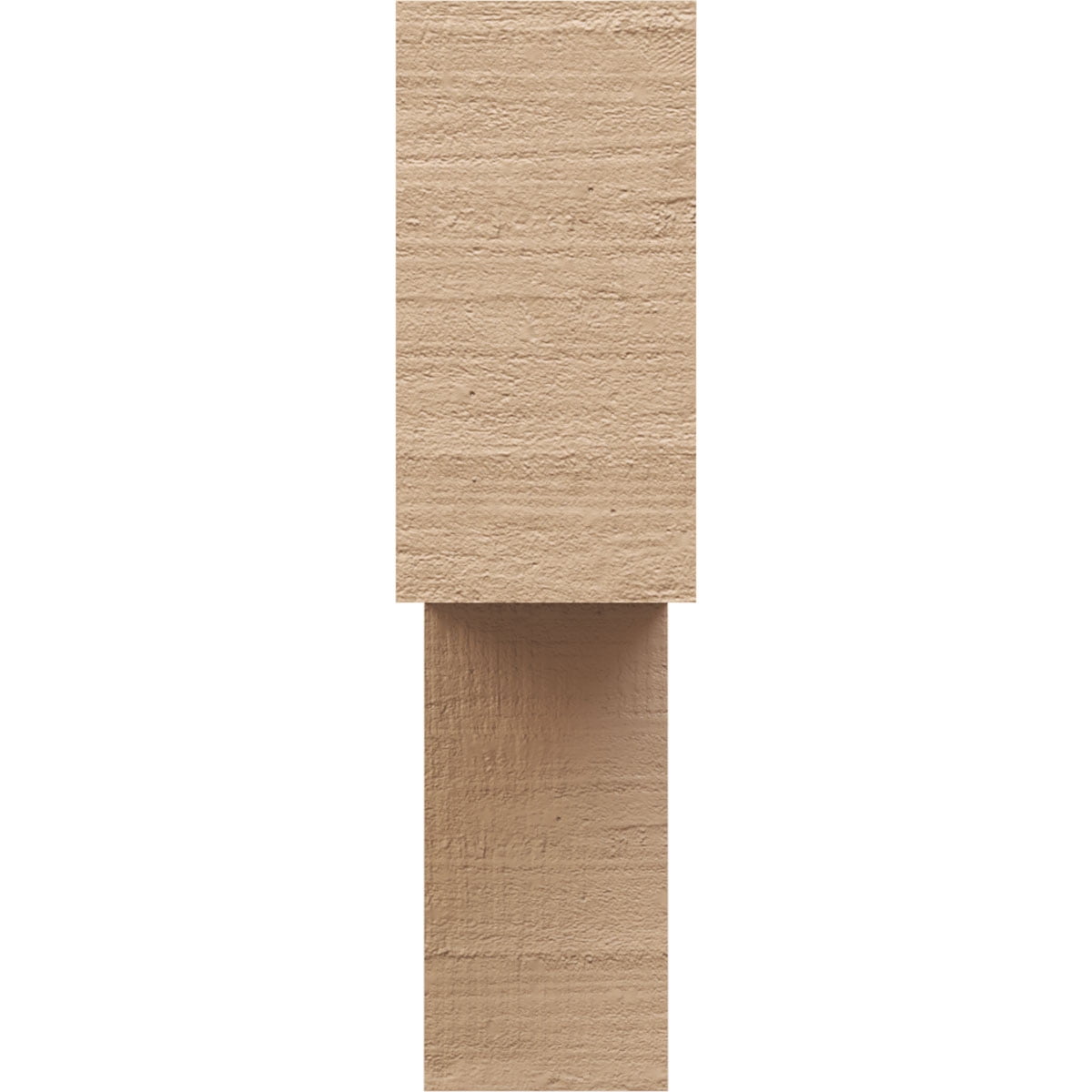 5"W x 20"D x 20"H Thin Chapel Hill Rough Cedar Woodgrain TimberThane Corbel, Primed Tan