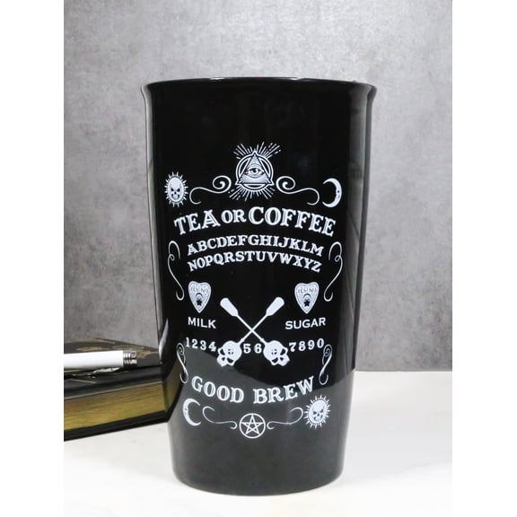 Wicca Witchcraft Ouija Board Tea Or Coffee Good Brew Ceramic Travel Mug Cup