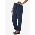 thumbnail image 2 of Jessica London Women's Plus Size Stretch Knit Elastic Pull-On Straight Leg Pants Trousers, 2 of 5