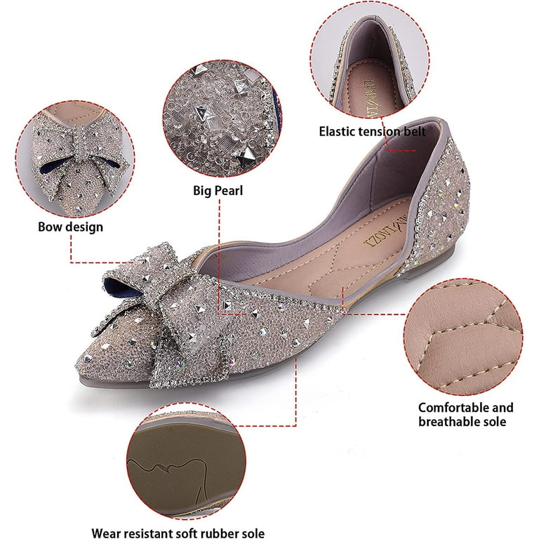 Bling flat shoes hot sale