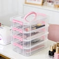 thumbnail image 4 of Fufafayo Stackable Desktop Storage Box, 4 Tier Plastic Organizer for Stationery Office Home, Multilayer Desktop Organizer for Cosmetics Small Items, Desktop Storage Box for Office Desk, 4 of 6