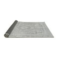 thumbnail image 2 of Ahgly Company Indoor Round Abstract Gray Modern Area Rugs, 7' Round, 2 of 4