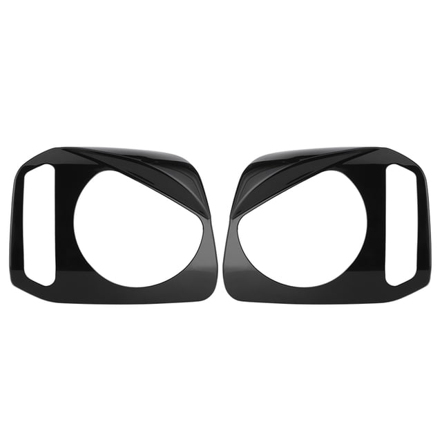 Front Lamp Decor Frontlamp Frame 2Pcs Car Front Headlight Cover Headlamp Trim Decor Fit For Jimny 2007‑2017