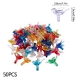 thumbnail image 4 of 50 Pack Mini Christmas Tree Replacement Bulbs, Acrylic Bird Shaped Light Covers with 7 Assorted Colors for Vintage Ceramic Christmas Tree Wreath Garland Table Centerpiece Indoor Xmas Decoration, 4 of 8