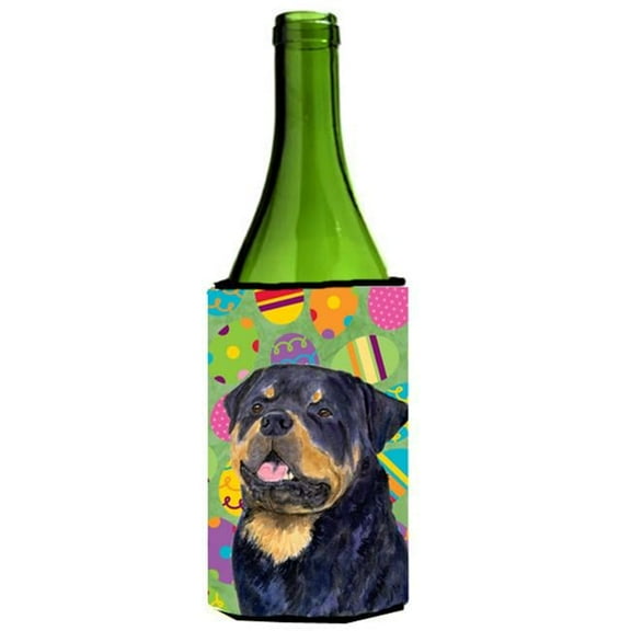 Rottweiler Easter Eggtravaganza Wine bottle sleeve Hugger - 24 Oz.