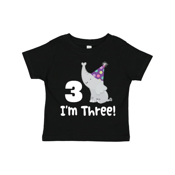 Inktastic 3rd Birthday Zoo Elephant Childs Boys or Girls Toddler T-Shirt