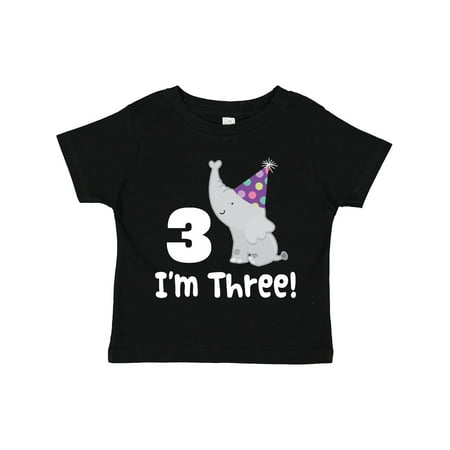 

Inktastic 3rd Birthday Zoo Elephant Childs Gift Toddler Boy or Toddler Girl T-Shirt
