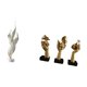thumbnail image 5 of Escultura de plumas, figura decorativa, estatua de pensador, arte abstracto, adorno de resina, elegante y moderno, decoración de escritorio, adecuada, 5 of 8