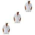 thumbnail image 1 of Sonducket Camisa con botones para hombre, camisetas de diseño Simple de Color sólido para caminar en la playa de verano para niños, ropa de Type1 NO1, 1 of 6
