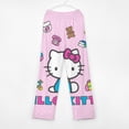 thumbnail image 3 of Hello Kitty Pajamas Pants Soft Elastic Waist PJ Bottoms Comfy Lounge Long Pants, 3 of 7