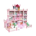 thumbnail image 1 of Casa de juguetes de bricolaje Dollhouse Castle con muebles para niños, 1 of 2