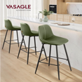 Bar Stools Bar Height Bar Stools with Back Ergonomic Backrest Synthetic