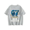 thumbnail image 2 of 67 Six Seven 6-7 - Funny Italian Brainrot Gaming Meme T-Shirt 𝓴𝓲𝓭𝓼 Gray, Casual Holiday Top For 𝓴𝓲𝓭𝓼 120, 2 of 7
