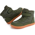 Boys Girls Barefoot Winter Boots with Wide Toe Box Slip Resistant Waterproof Zero Drop Sole