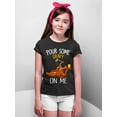 thumbnail image 3 of Turkey Pour Some Gravy On Me Funny Thanksgiving Youth T-shirt For Kids, L, Black, 3 of 6