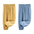thumbnail image 2 of Delliss Boy Girl 2-Pack Pants Toddler Casual Sportswear Kids Pull on Jogger Elastic Waist Pants, 2 of 9