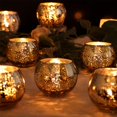 thumbnail image 4 of Portavelas votivos LAMORGIFT, cristal de mercurio verde, 12 unidades, 4 of 7