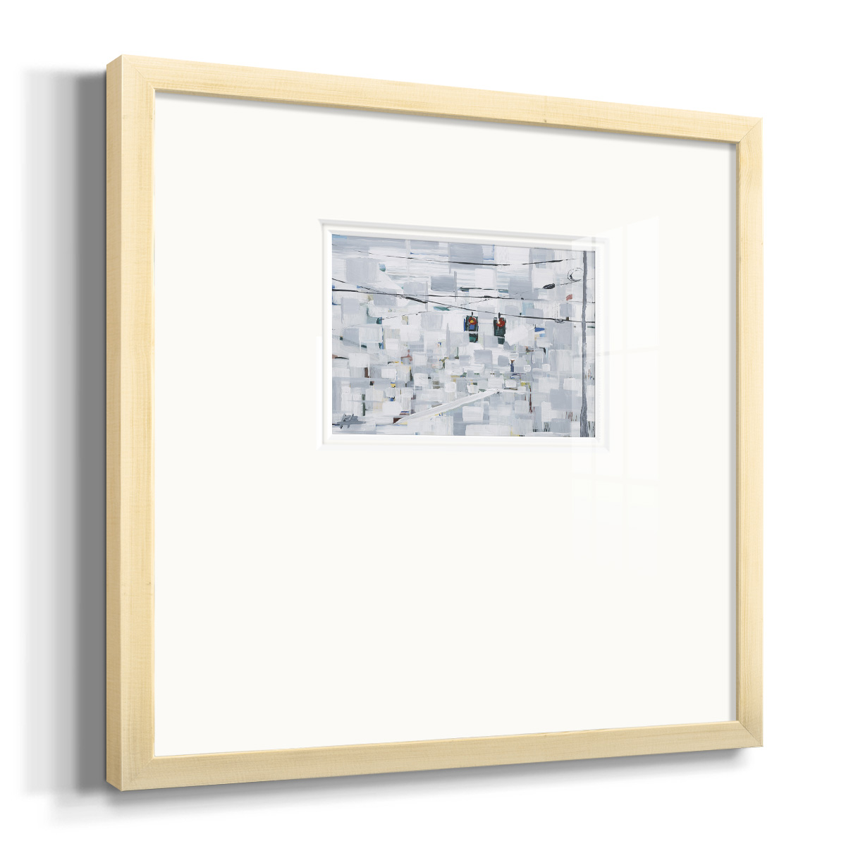 Stop on White-Premium Framed Print