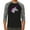 Black / Heather Charcoal, variant on LA Pop Art Men's Raglan Word Art T-Shirt - Unicorn