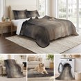 thumbnail image 6 of King Quilt Set 96''x106'', Brown Lightweight Summer Bedspread Coverlet Set with 2 Pillow Shams, Modern Abstract Art Ombre Oil Painting Breathable All Season Quilt Bedding for Bedroom/Guest Room, 6 of 9
