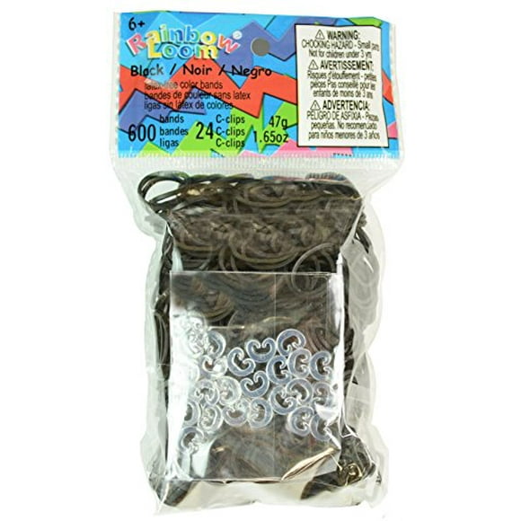 Rainbow Loom Élastiques, Noir