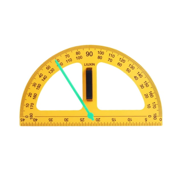 ZheElen Math Geometry Equipment Math Geometry Ruler Drawings for Protractor Drafting Chalkboard Yellow Protractor
