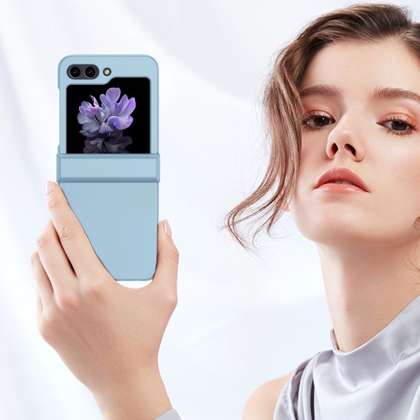 Funda ultrafina para teléfono móvil de color sólido para Samsung Galaxy Z Flip 5