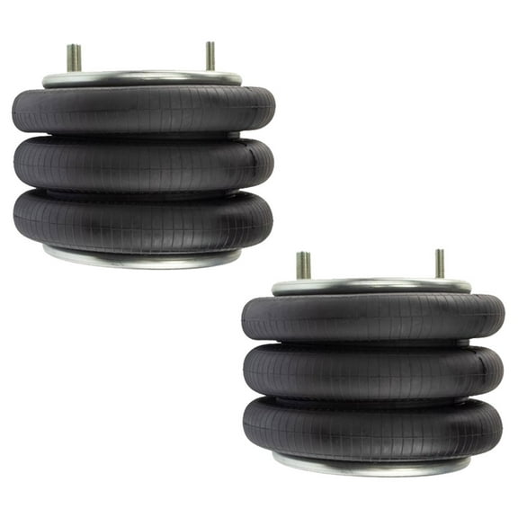 2 Pk Heavy Duty Air Spring Bag - Triple Convoluted Air Suspension Spring Replaces W01-358-8033, Hendrickson 003316, 3316,