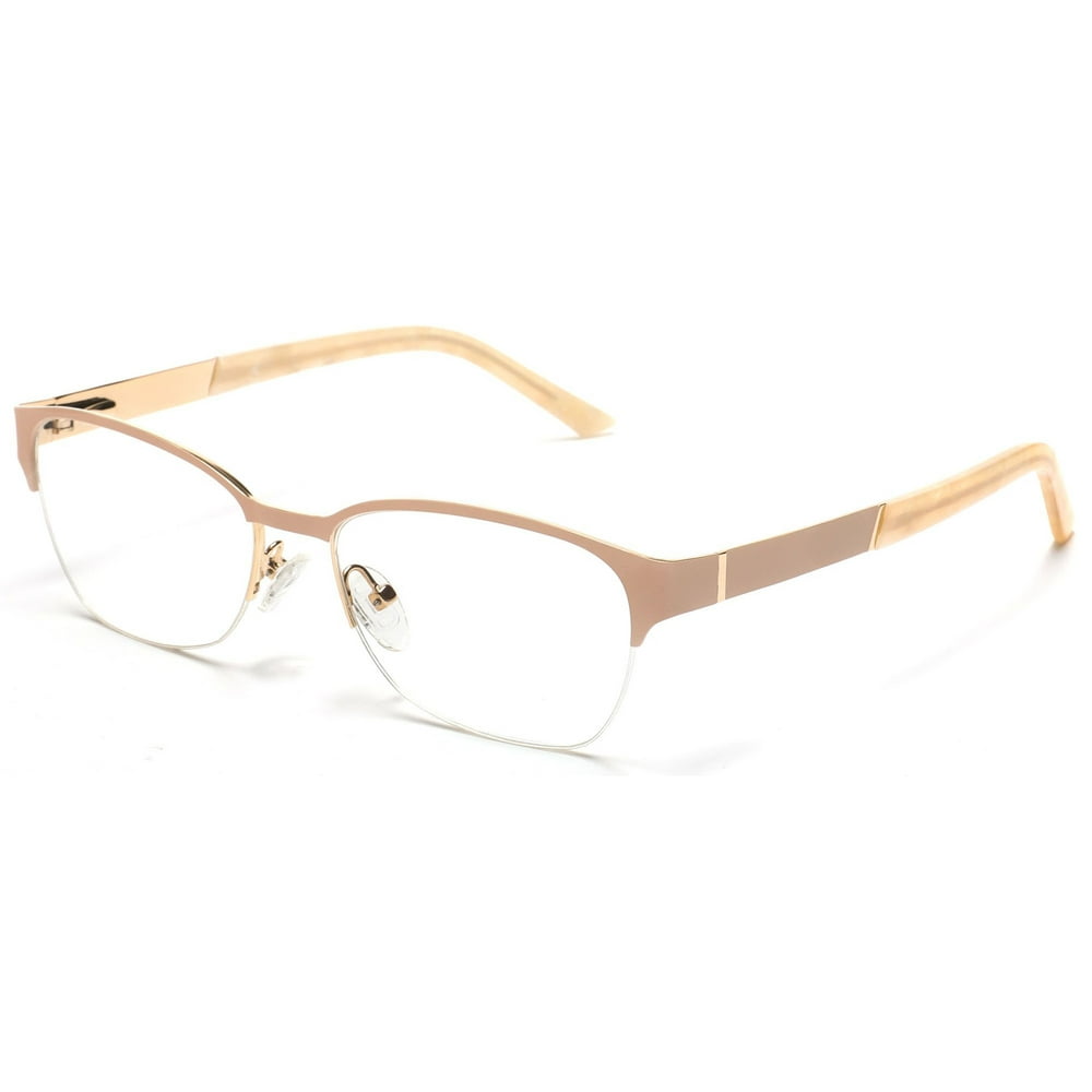 Tango Optics Metal Optical Eyeglasses Frame Luxe Stainless Steel Gold