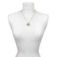 thumbnail image 3 of Delight Jewelry Brown Giraffe Print Heart with Nurse Hat Hero Ring Charm Necklace, 18", 3 of 4