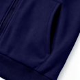thumbnail image 7 of Qiyinn Men's Zip Up Hoodie Lightweight Baseball Raglan Hooded Sweatshirt, 7 of 7