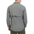 thumbnail image 2 of Little Donkey Andy Men's UPF 50+ UV Protection Shirt, Breathable Long Sleeve Fishing Hiking Shirt, Air-Holes Tech Carbon Heather L, 2 of 7