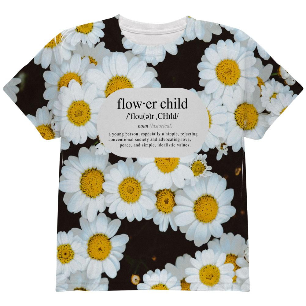 Flower Child Definition Daisies All Over Toddler T Shirt Multi 6T