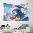 thumbnail image 6 of Squirtle Tapestry For Bedroom, Art Wall Hanging Tapestries Wall Hanging For Home Decor Beach Towel Tv Background Panels, Living Room Decor 60x40in, 6 of 9