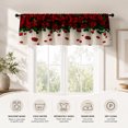 thumbnail image 3 of AshasdS Red Rose Floral Window Valance Elegant Curtain Valance Decorative Kitchen Bedroom Window Treatment Home Decor, 3 of 5