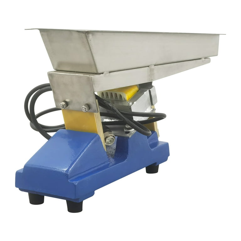 INTBUYING Mini Vibrating Feeder Electromagnetic Vibratory Conveyor Screen  Machine