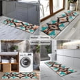 thumbnail image 2 of Colorful Geometric Triangle Diamond Pattern Kitchen Rug Mat,Kitchen Runner Rugs Non Skid Washable,Decorative Kitchen Floor Mats for Kitchen,Sink,Laundry,17"X47", 2 of 5