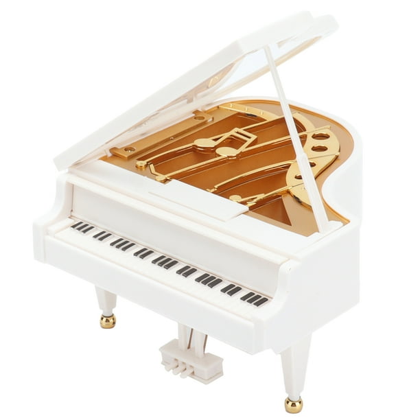 ANGGREK Piano Music Box Table Decoration Music Box Mini Retro