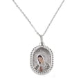 thumbnail image 1 of Medalla virgen de Guadalupe Medalla Italiana busto semi redonda orilla diamantada, 1 of 3