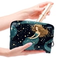 thumbnail image 4 of Mermaid Waterproof PVC Cosmetic Storage Bag with Zipper, Lightweight, Large Capacity, Printed Design | Small Bag, Storage Bag, Travel Makeup Bag, Makeup Brush Organizer for Ladies and Girls, 4 of 6