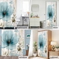 thumbnail image 6 of Teal Tulip Fabric Shower Curtain Butterfly Vintage Washable Shower Curtains for Bathroom, Waterproof Bath Curtain with Hooks Home Decor 36x72in, 6 of 8