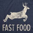 thumbnail image 2 of Mens Fast Food T Shirt Funny Deer Hunting Season Novelty Graphic Tee Graphic Tees, 2 of 7