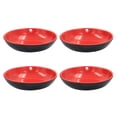 thumbnail image 1 of 4 platos redondos de melamina para salsa, salsas, aperitivos y salsas rojas y negras., 1 of 8