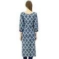 thumbnail image 4 of Phagun Kurti en Coton Tunique Ethnique Indienne Décontractée Imprimée, 4 of 8